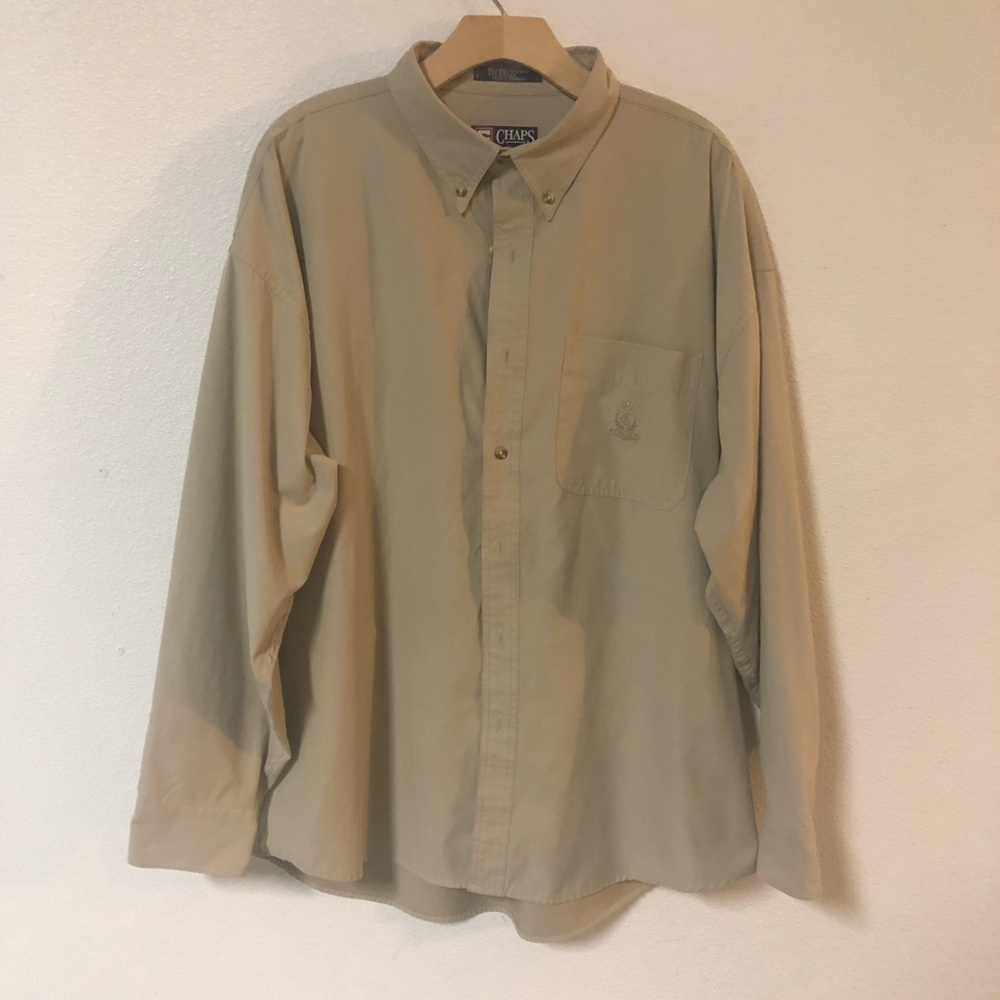 VINTAGE CHAPS RALPH LAUREN EMBROIDERED BUTTON-DOWN